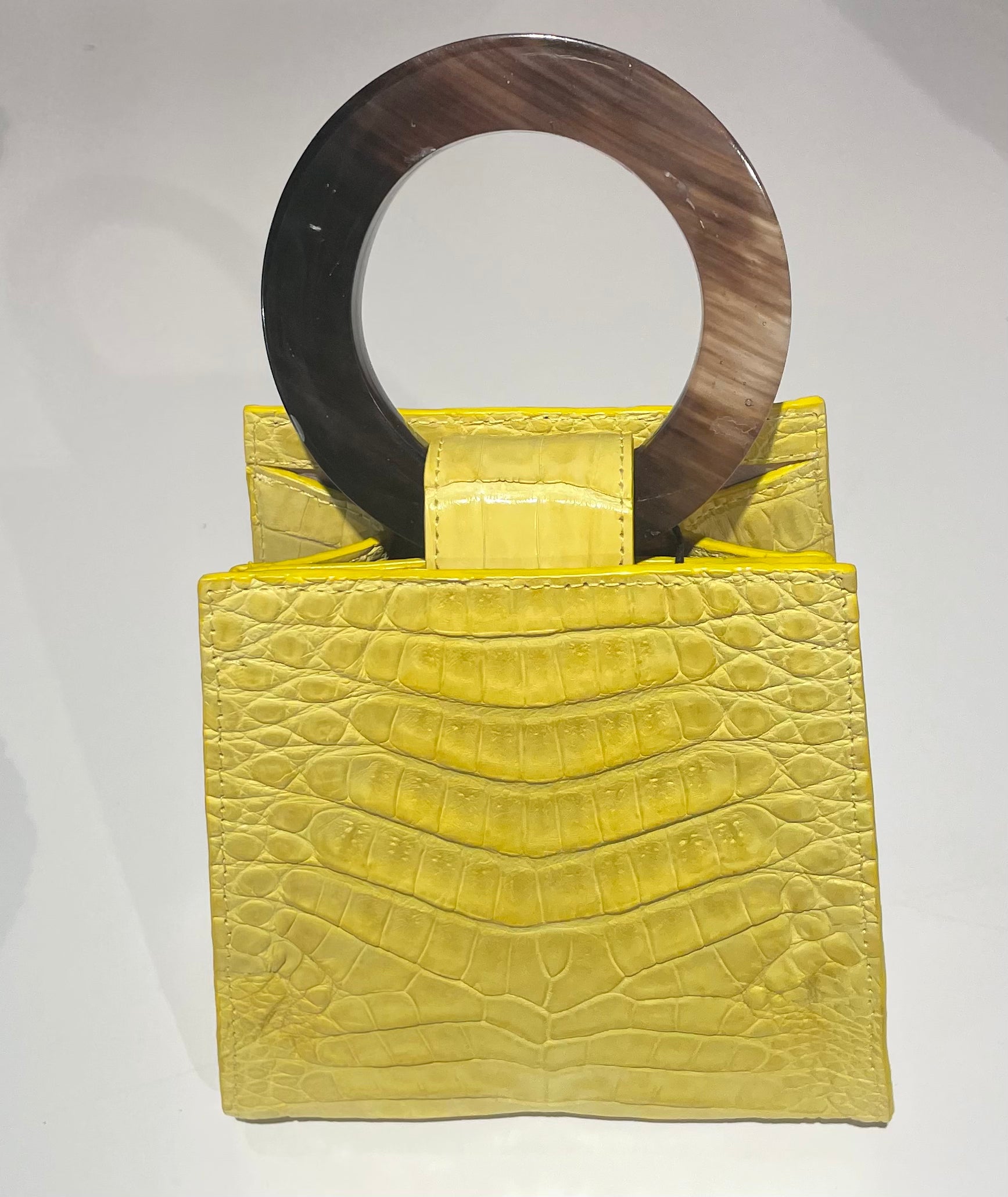 Adriana Castro Azza Mini Python Top-Handle Bag