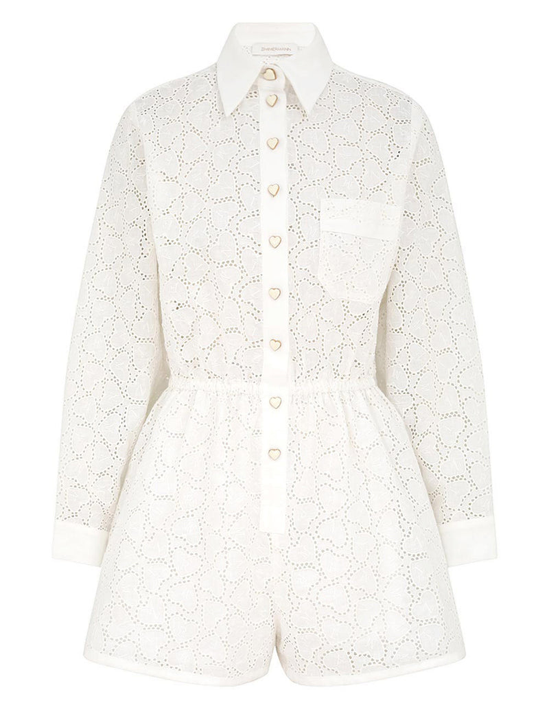 Crush Embroidered Playsuit