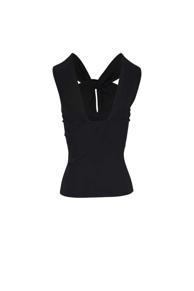 Crush Halter Neck Top Black