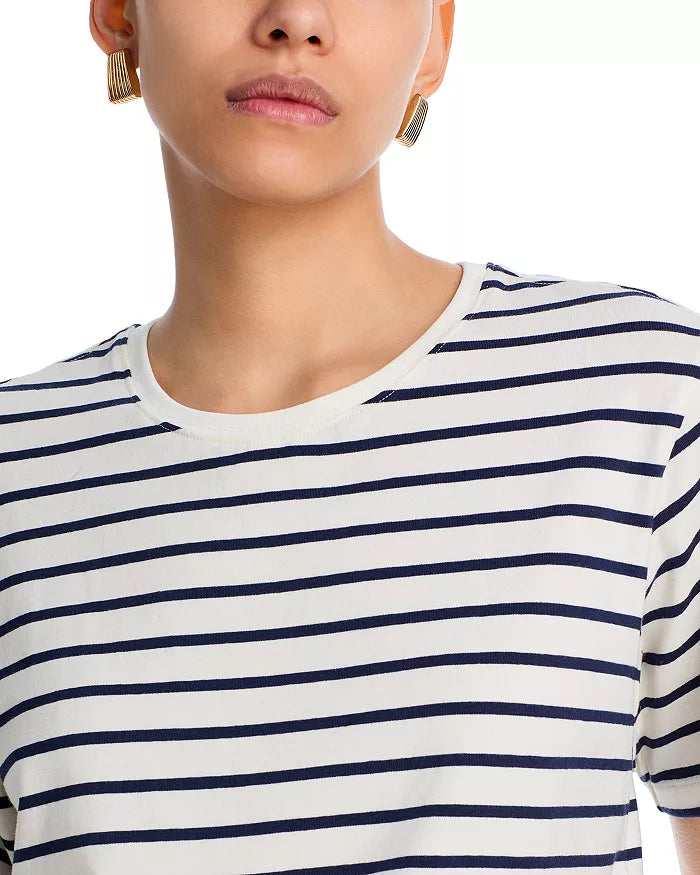 Jojo SS Cropped T-Shirt Midnight Stripe