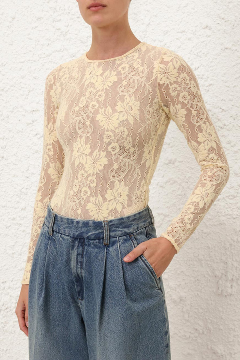 Lace Bodysuit Tea