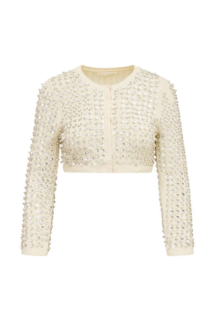 Tracey Sequin Crop Cardigan