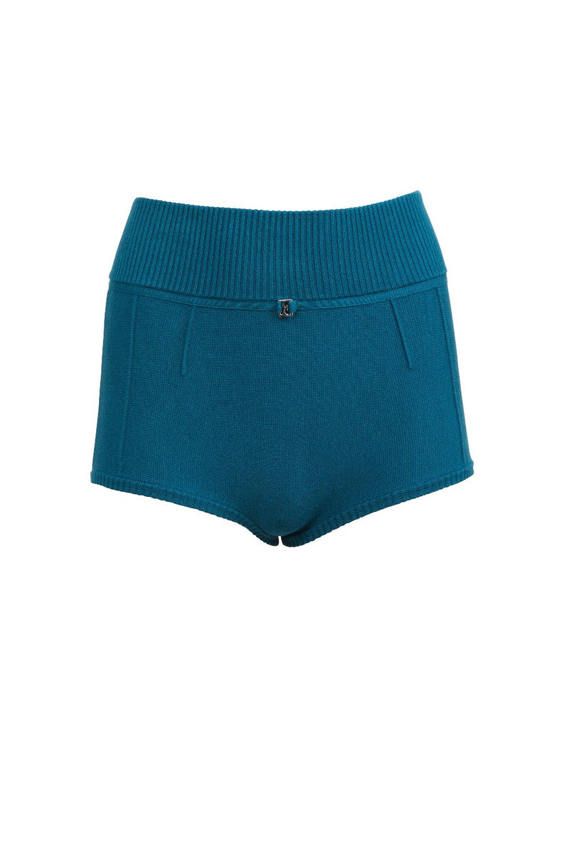 Knit Micro Shorts Jewel