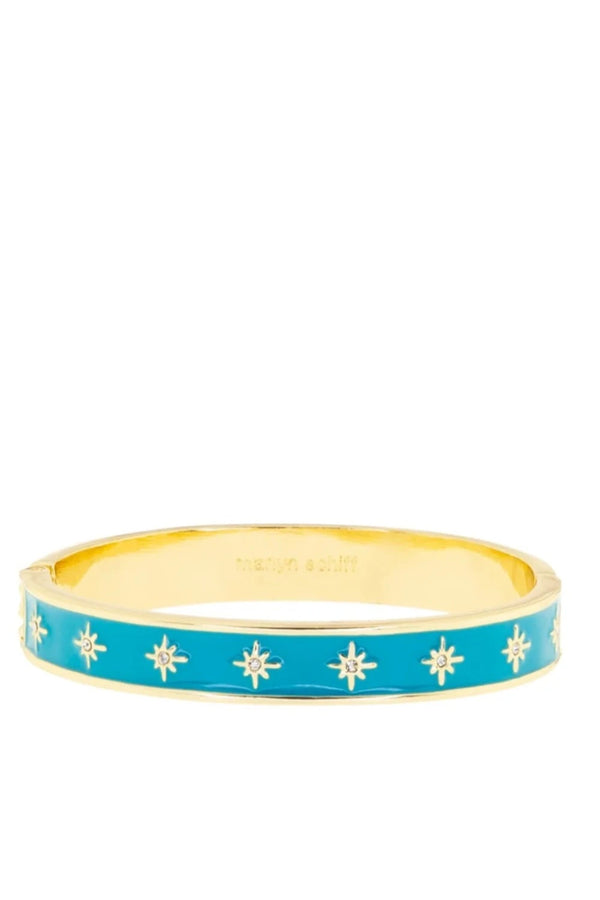 Starburst Enamel Bangle Turquoise