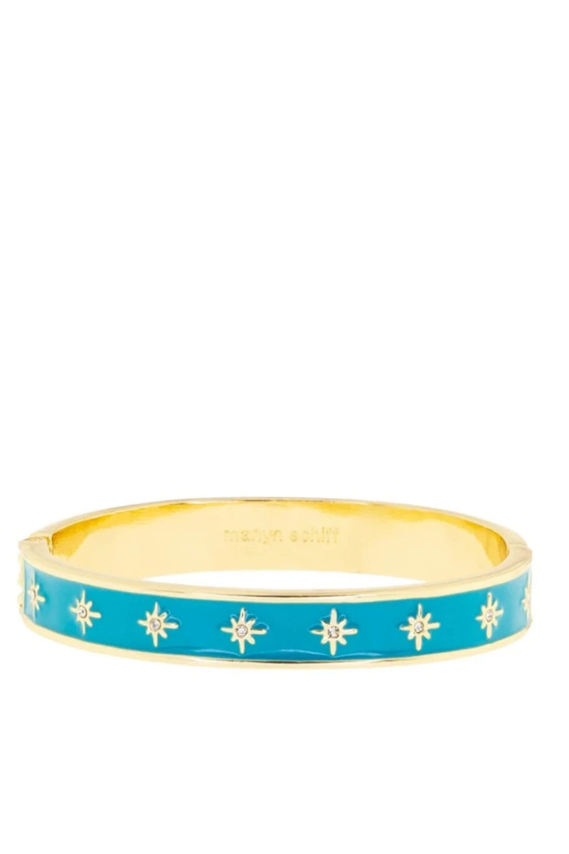 Starburst Enamel Bangle Turquoise