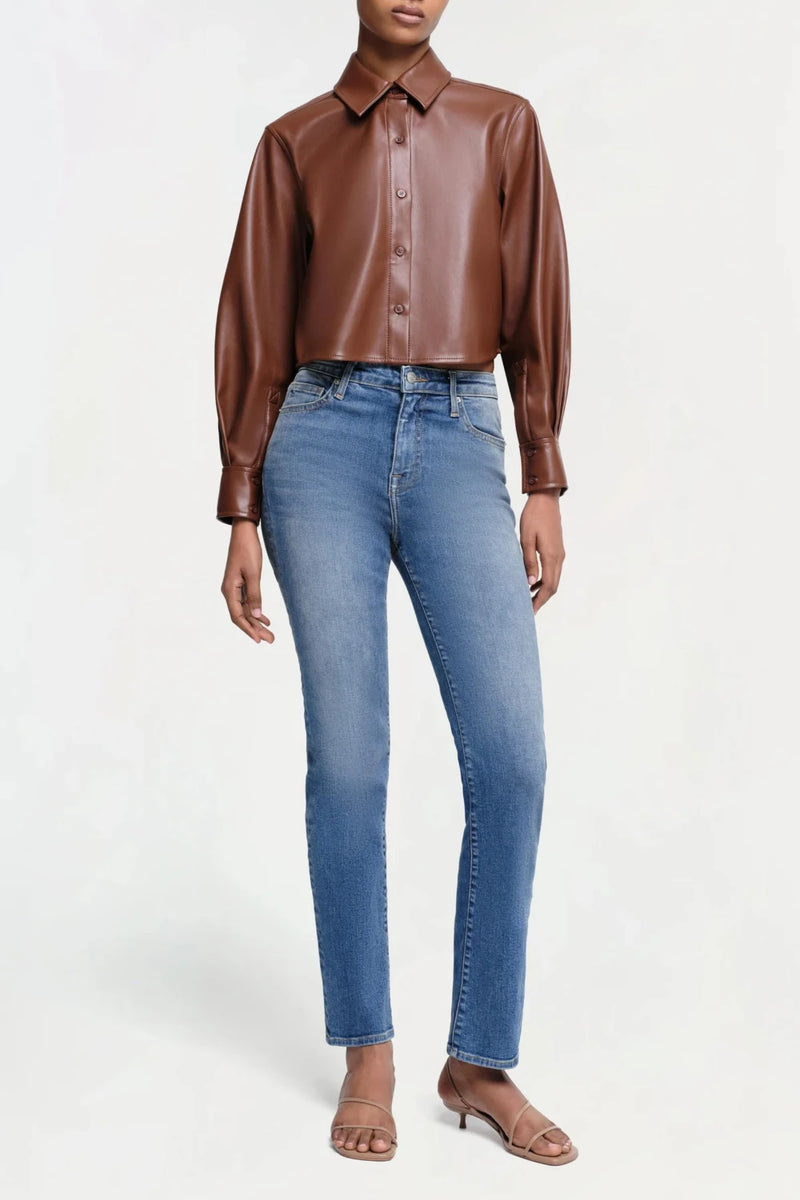 Renata Cropped Button Down Shirt