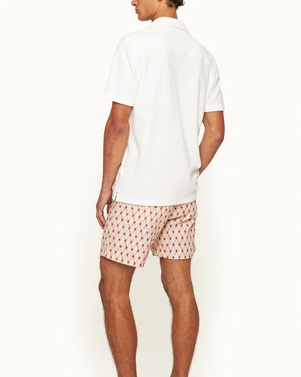 Alex Shorts Lattice Summer Red-White Sand