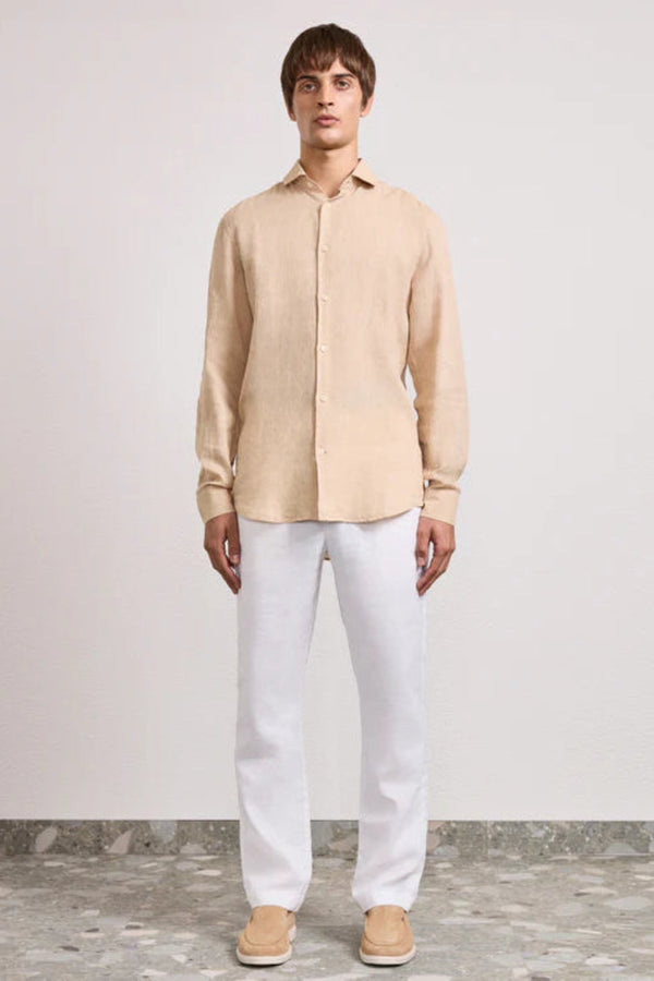 Antoni Linen Shirt LS Light Pink