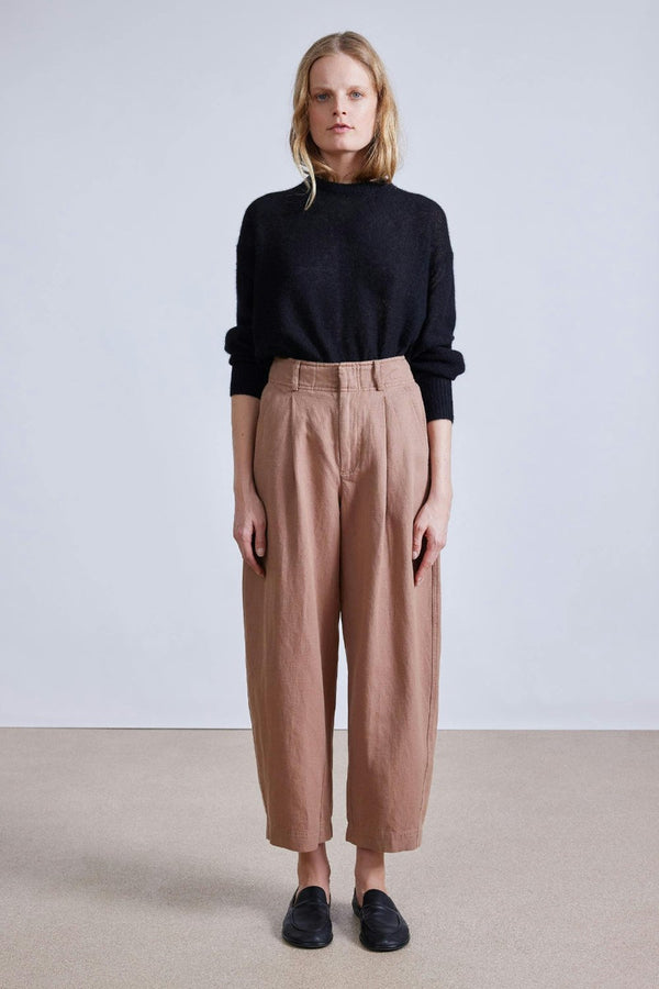 Bari Crop Trouser Deep Khaki