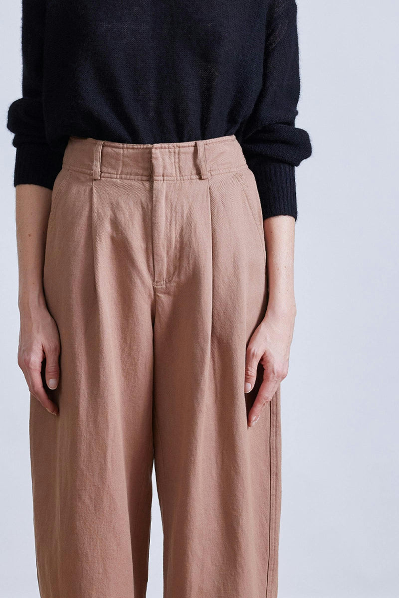 Bari Crop Trouser Deep Khaki