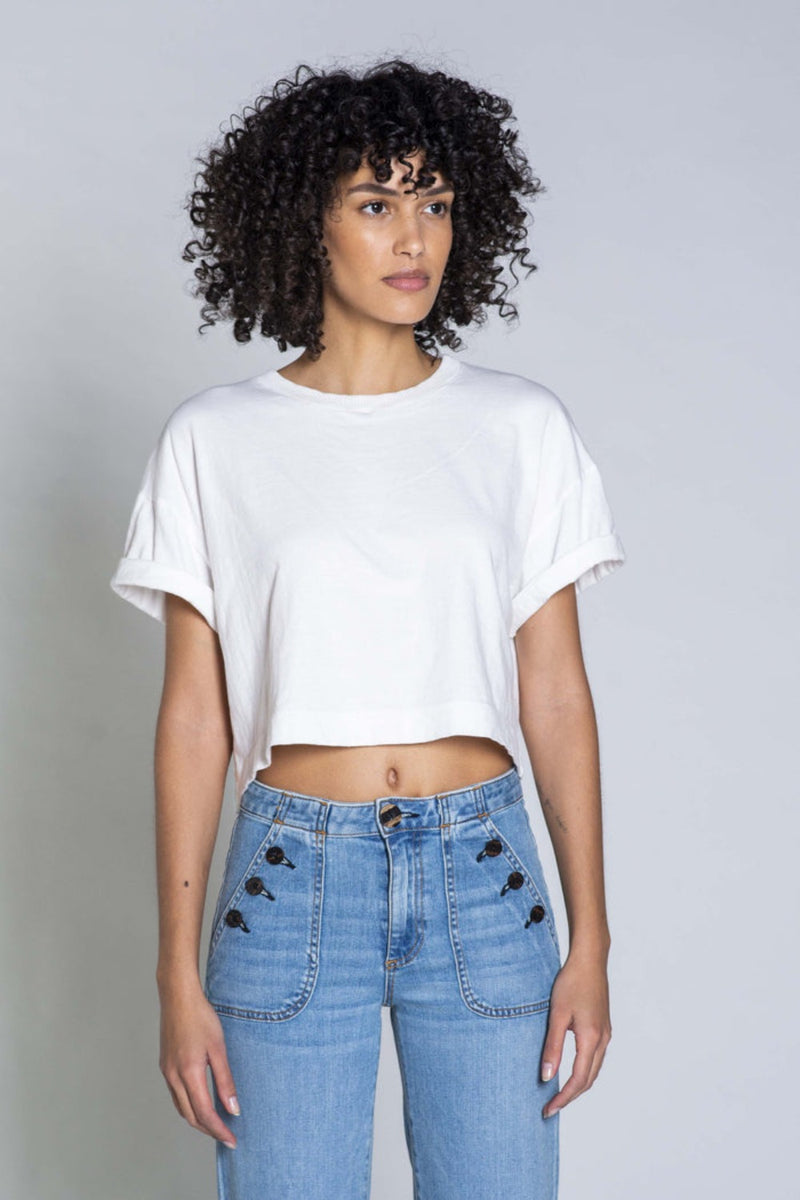 Cuff Tee Ivory