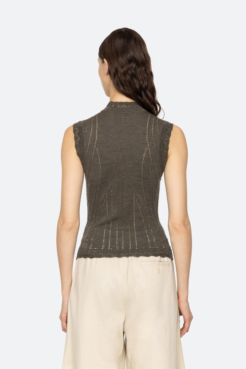 Paxton Knit Tank Top Olive