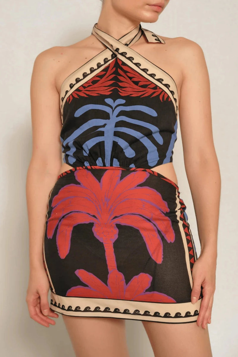 Awash Mystery Mini Dress African Waves JOHANNA ORTIZ WOMEN'S MINI DRESSES CURIO FAENA MIAMI