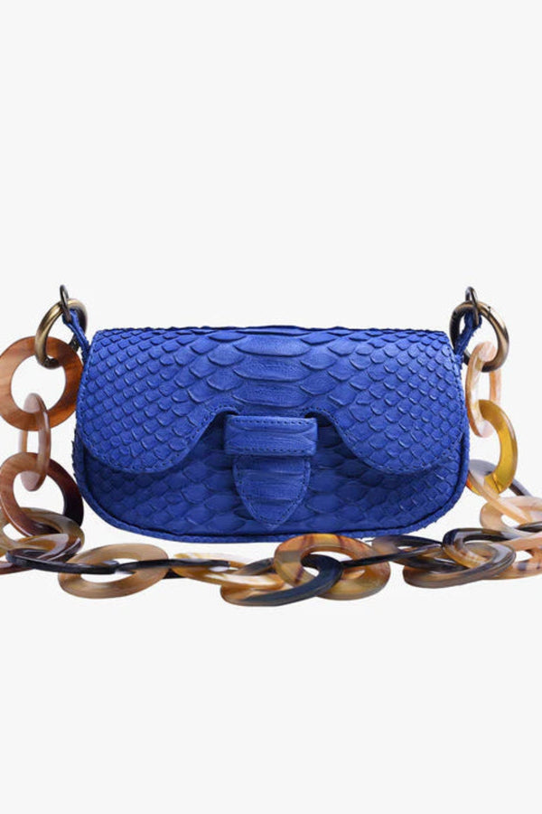 Alicia Baby Python Electric Blue