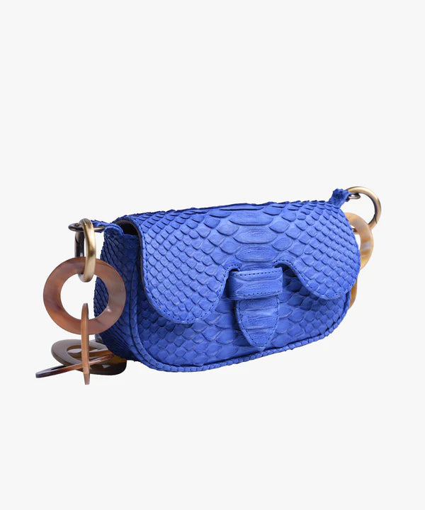 Alicia Baby Python Electric Blue