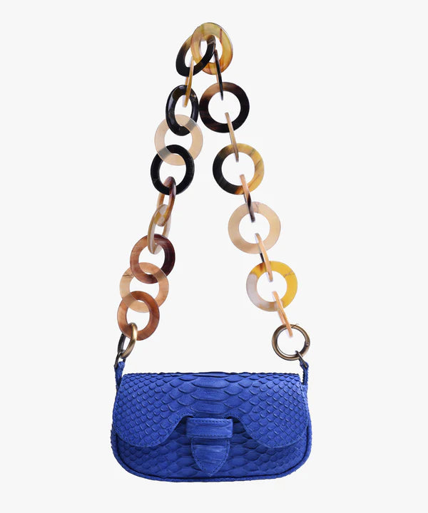 Alicia Baby Python Electric Blue