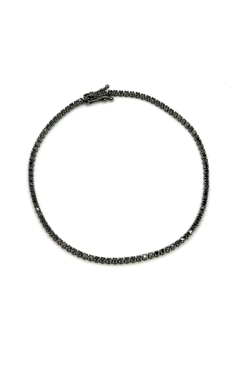 Black Diamond Tennis Bracelet