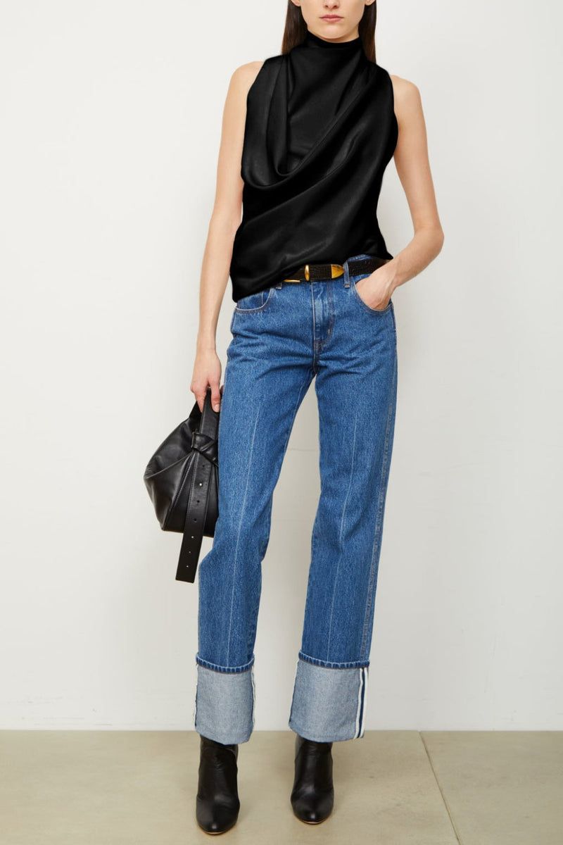 The Alexa Wide Leg Denim American Blue