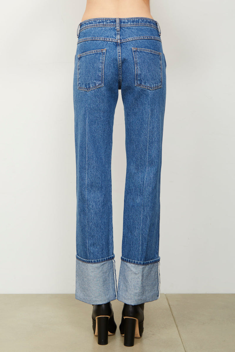 The Alexa Wide Leg Denim American Blue