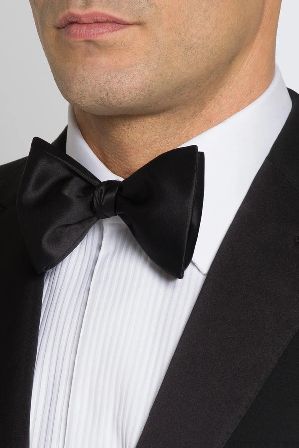 Essential Black Silk Self-Tie Bow Tie