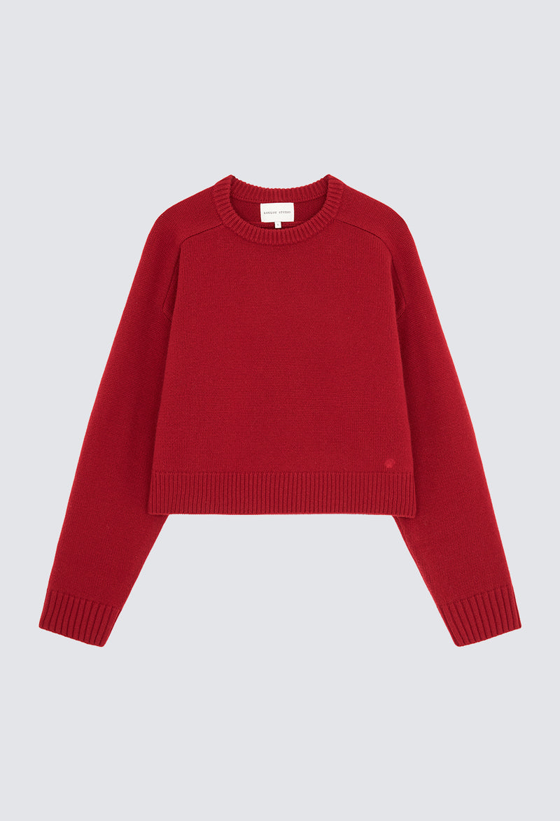 Bruzzi Oversized Sweater Burgundy