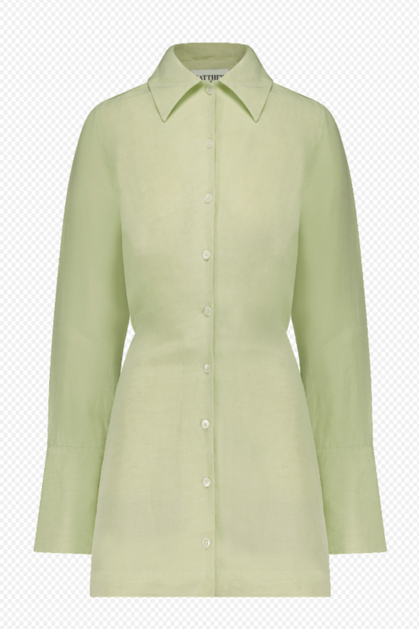 Blouson Mini Shirt Dress (Final Sale)