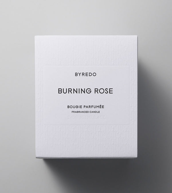 Burning Rose Candle