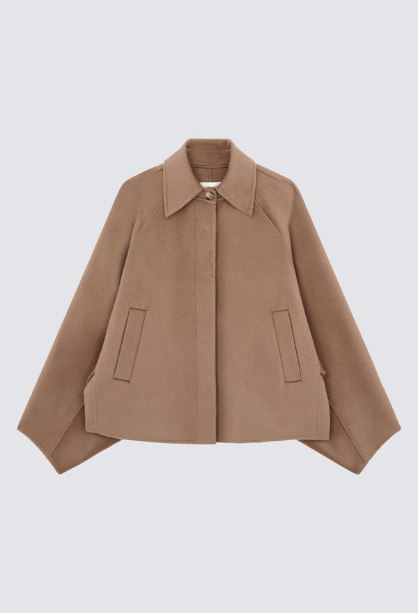 Camila Short Coat Taupe