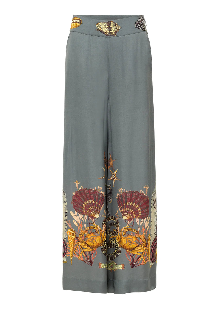 Palazzo Pant Gray Coral Reef