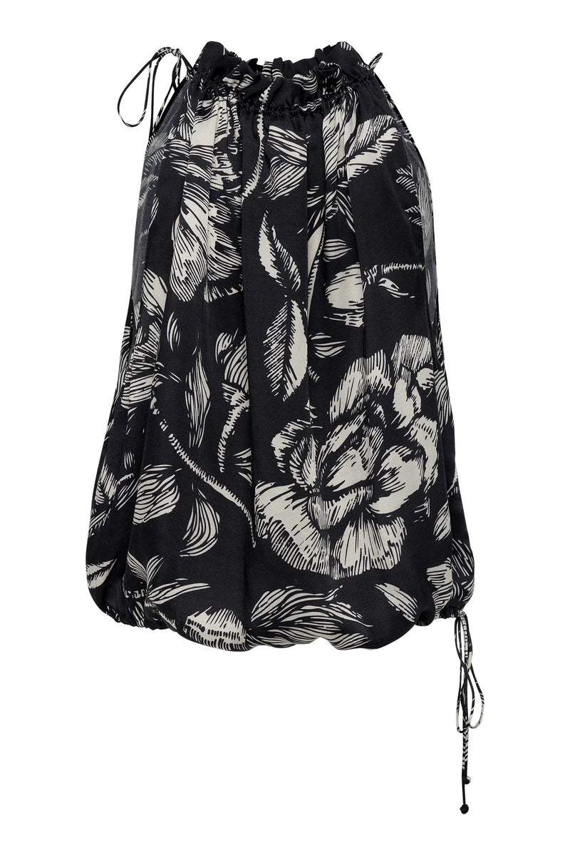 Bali Top Belen Floral Black