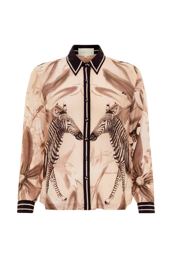 Carmen Shirt Zebra Cream