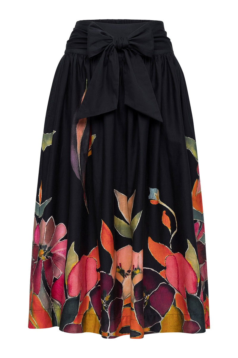 Laris Skirt Black Floral