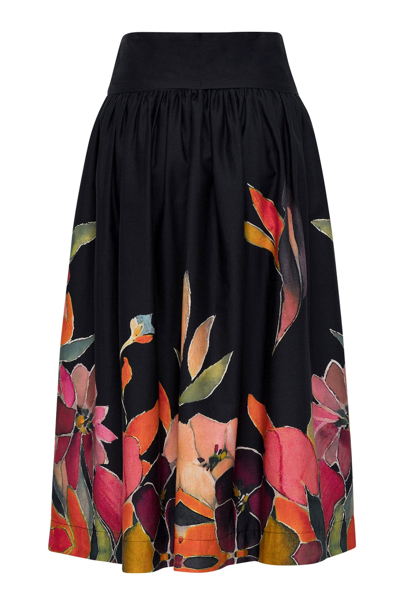 Laris Skirt Black Floral