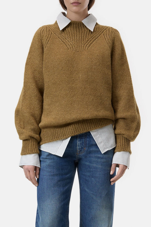 Alpaca Mix Jumper Tullamore Brown