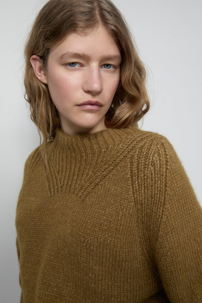 Alpaca Mix Jumper Tullamore Brown