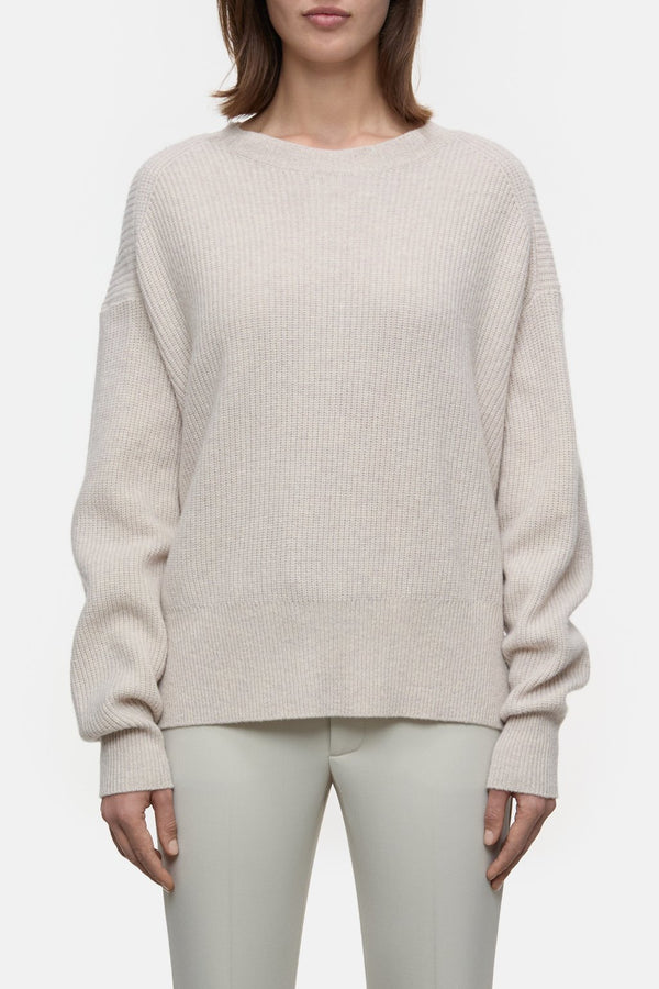 Merino Wool Jumper Pearl Beige