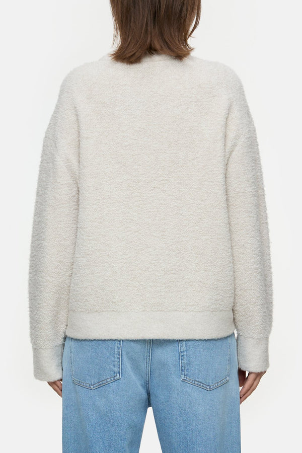 Wool Blend Boucle Jumper Pearl Beige