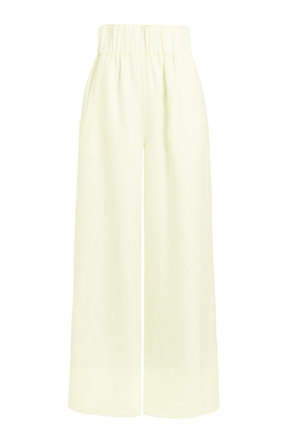 bondi born porcelain ivory universal pant high waisted pant wide leg