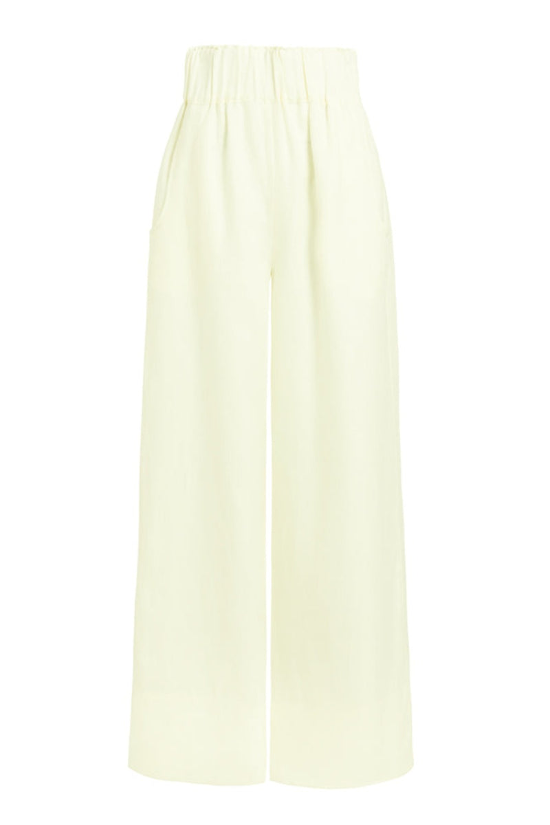 bondi born porcelain ivory universal pant high waisted pant wide leg