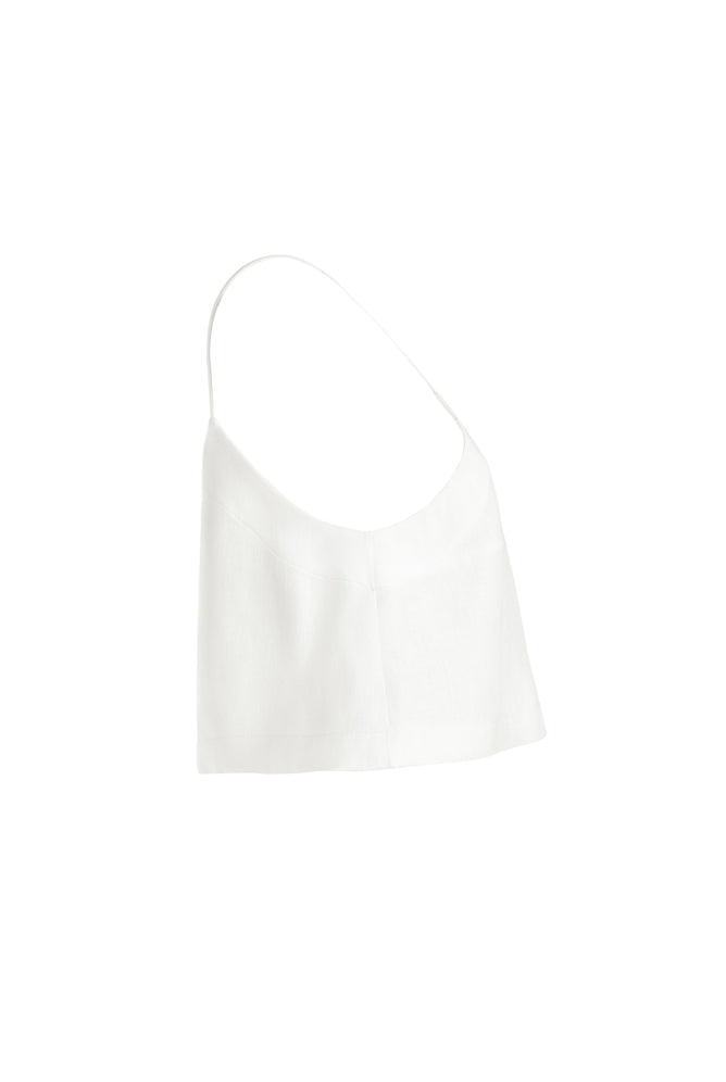 Flared Cami White