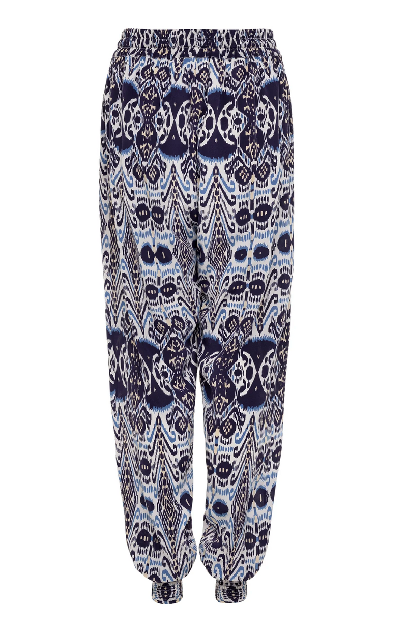 Genie Pants Ikat Blue