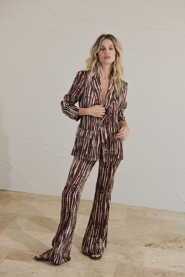 Parana Blazer Brown Stripes