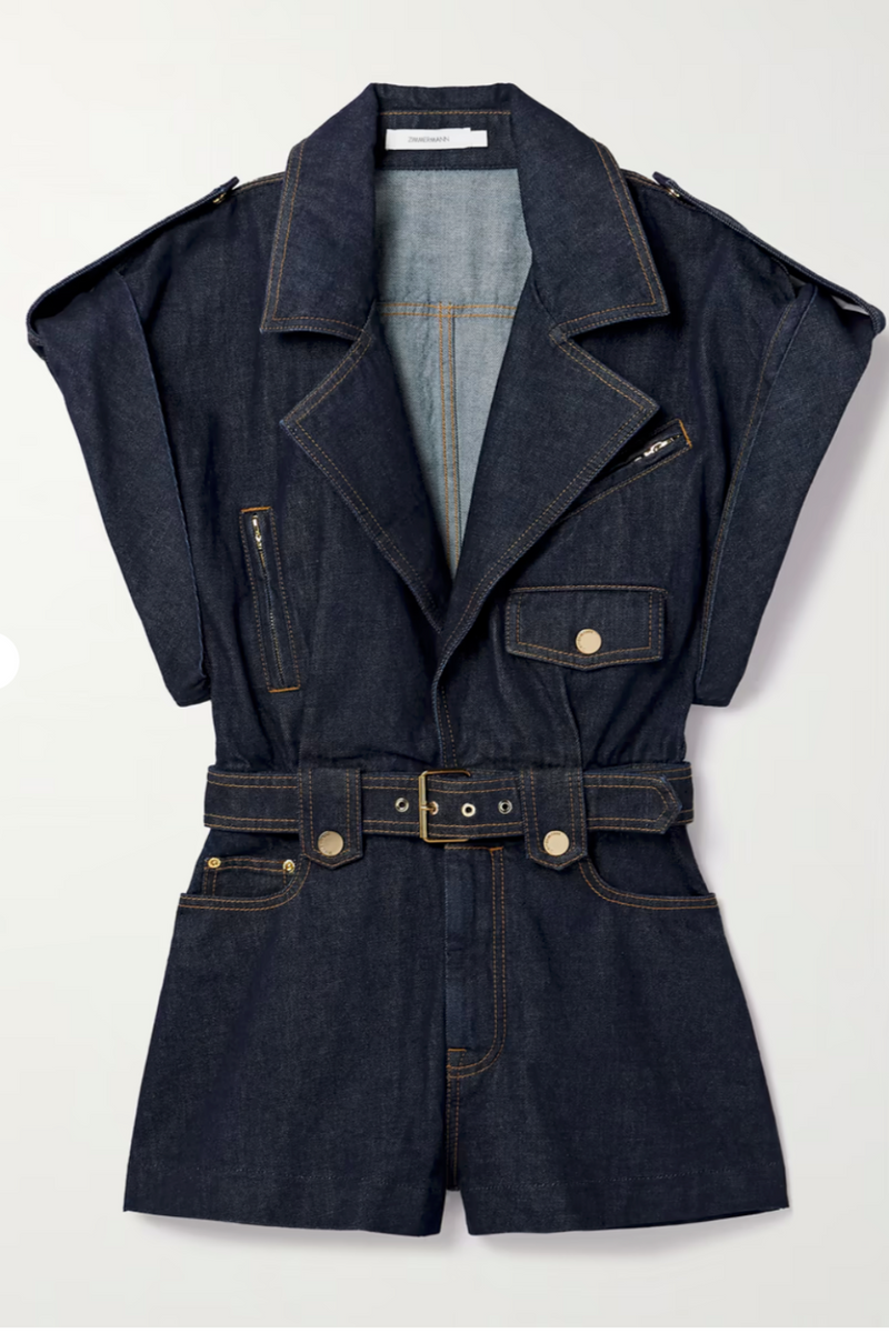 Crush Denim Playsuit