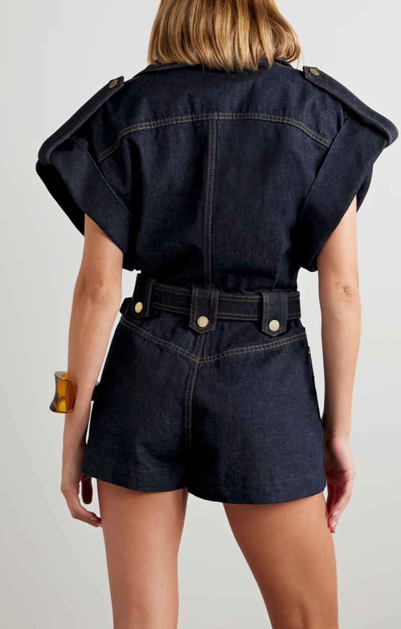 Crush Denim Playsuit