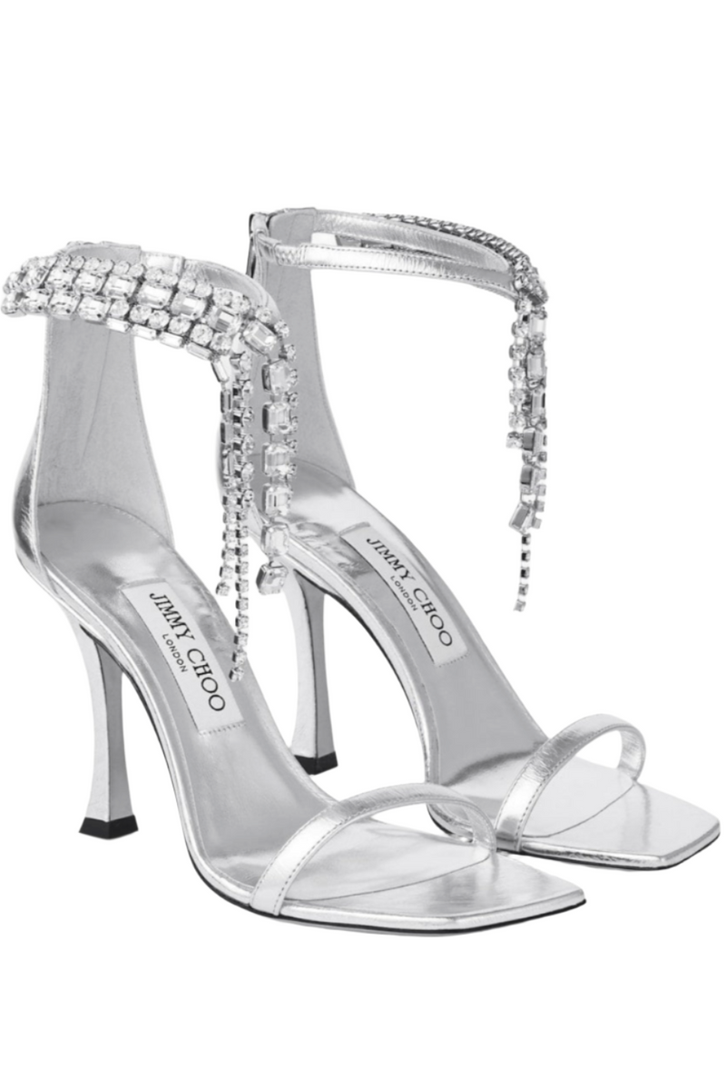 Verity Sandal 100 Metallic Silver