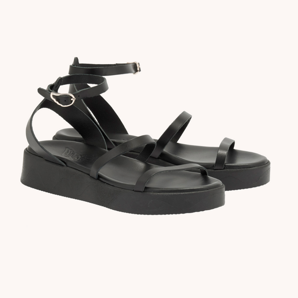 Nissida Black Sandals