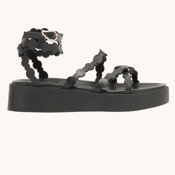 Aspis Black Sandals