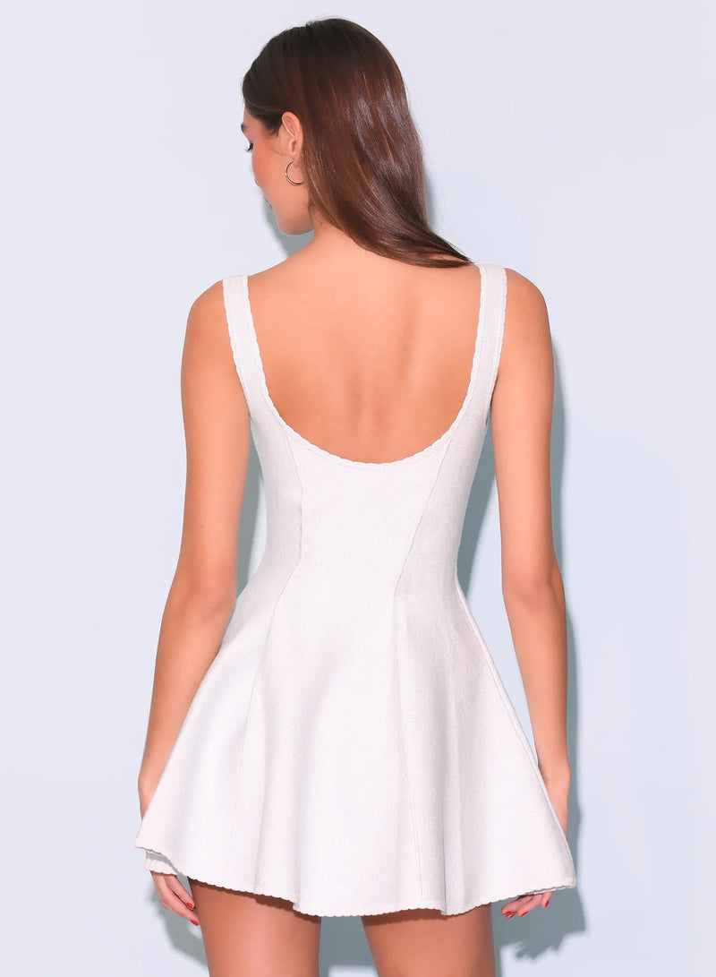 Brigette Flare Dress Ivory