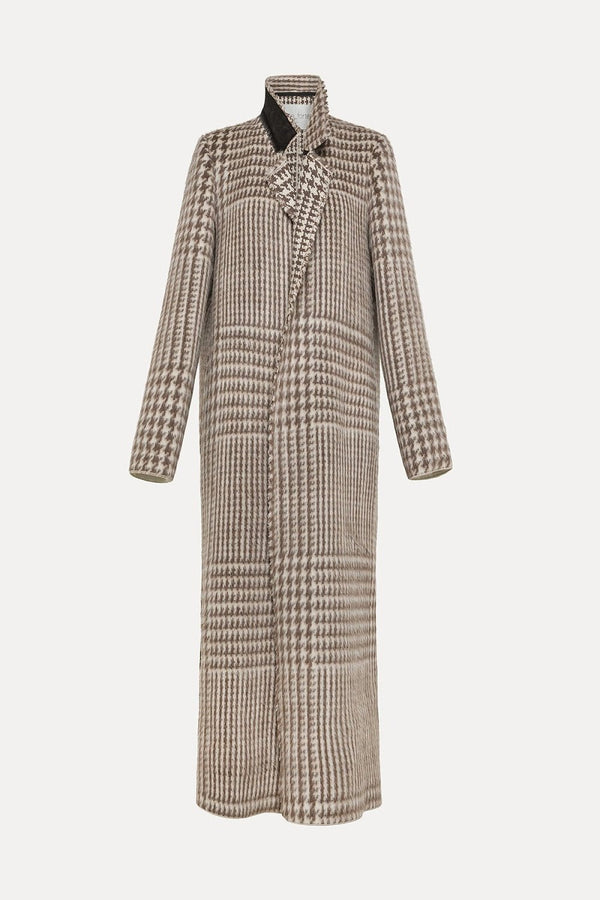 Alpaca Chic Macro Check Coat