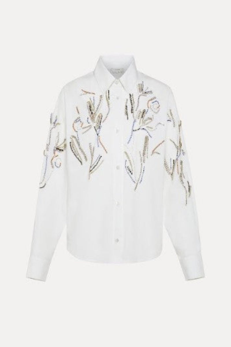 Crystal Rose Cotton Poplin Shirt